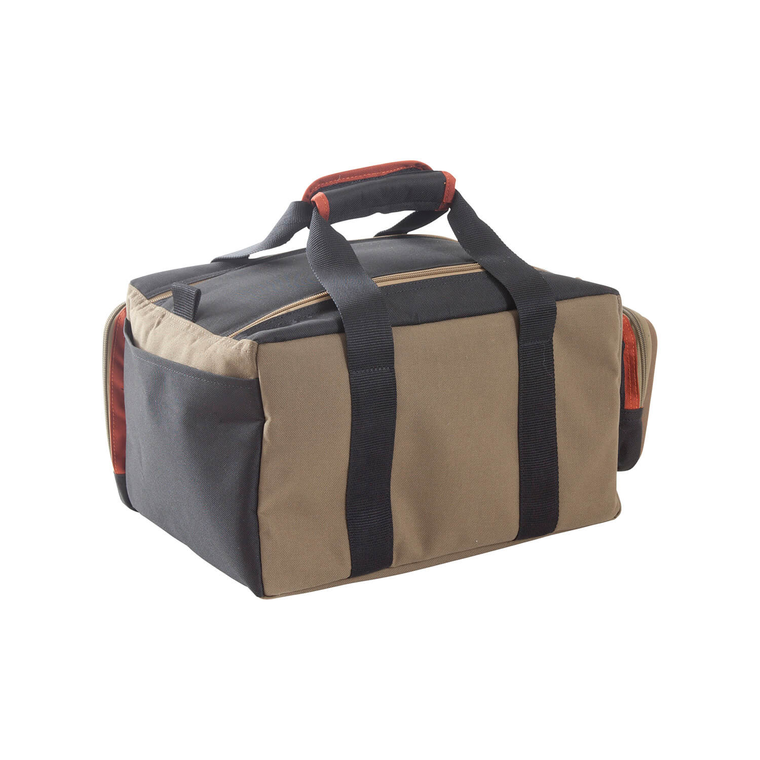 Allen 8305 Eliminator Rangemaster Tan Range Bag w/Pistol Rug Multiple Exterior Pockets Rigid Bottom w/Feet For Stability Allen 8305 Eliminator Rangemaster Tan Range Bag w/Pistol Rug Multiple Exterior Pockets Rigid Bottom w/Feet For Stability