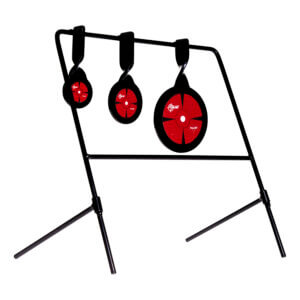 EZ-Aim 15403 Deflector Spinner Target System Air Rifle Rimfire Pistol/Rifle Black/Red Steel Circle EZ-Aim 15403 Deflector Spinner Target System Air Rifle Rimfire Pistol/Rifle Black/Red Steel Circle