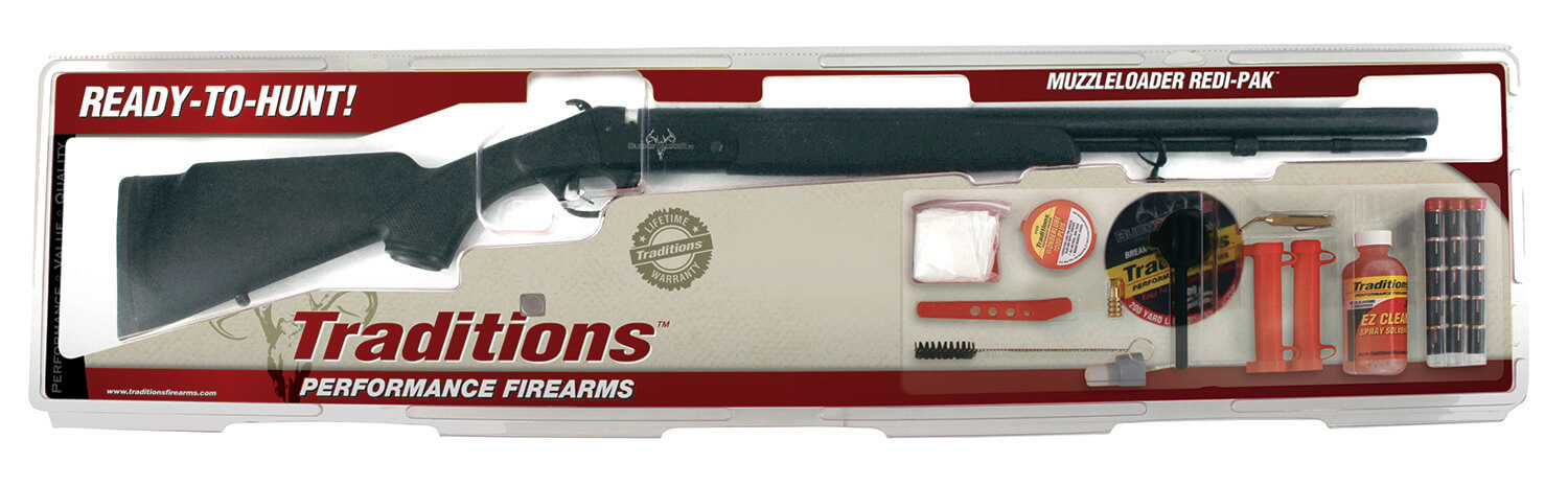 Traditions RC572000840 Buckstalker XT 50 Cal 209 Primer 24″ Blued Barrel/Rec Black Synthetic Stock Redi-Pack Traditions RC572000840 Buckstalker XT 50 Cal 209 Primer 24″ Blued Barrel/Rec Black Synthetic Stock Redi-Pack
