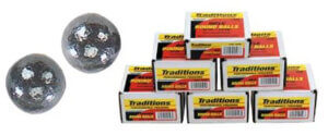 Traditions A1644 Rifle Round Balls  50 Cal Lead Ball .490 Dia 177 GR/ 100rd Box