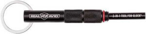 Real Avid AVGLOCK21 2-In-1 Tool Black Steel Handgun Fits Glock Knurled Handle