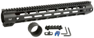 Midwest Industries MICR30815  Combat Handguard AR-308/LR-308 Black Hardcoat Anodized 15″ 6061-T6 Aluminum