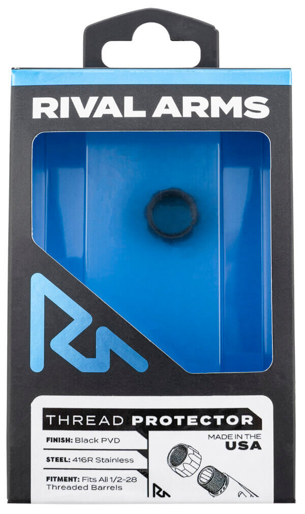 Rival Arms RARA300001A Thread Protector 9mm Luger Black PVD 416R Stainless Steel 1/2″-28 tpi Rival Arms RARA300001A Thread Protector 9mm Luger Black PVD 416R Stainless Steel 1/2″-28 tpi