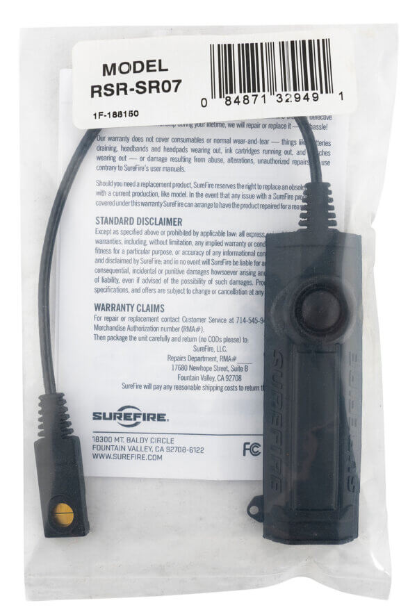 SureFire RSRSR07 Remote Switch  Black