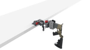 Real Avid AVARAMV Armorer’s Master Vice Gray/Red with TORQ-LOK and Reversible Gun-Fit Sleeves