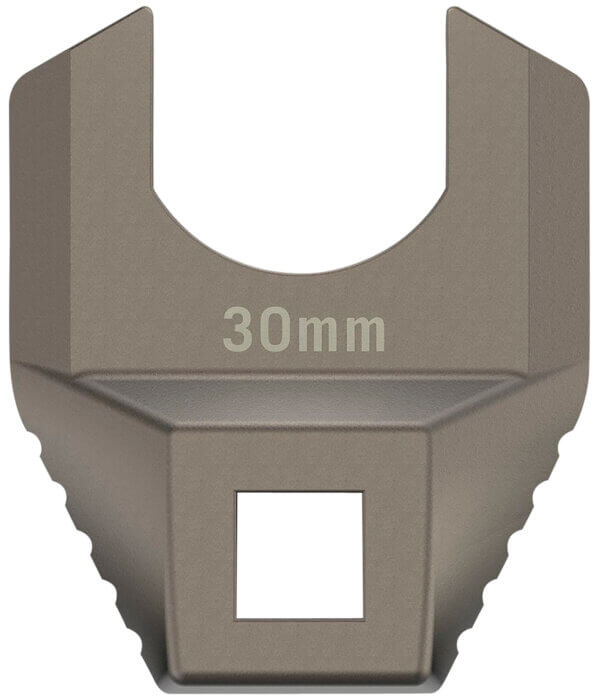Real Avid AVMF30BNW Master -Fit Barrell Nut Wrench 30MM Titanium Titanium/Stainless Steel AR-Platform Free-Float Handle