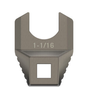 Real Avid AVMF1116BNW Master -Fit Barrell Nut Wrench 1 1/16″ Titanium Titanium/Stainless Steel AR-Platform Free-Float Handle
