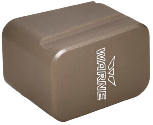 Warne 3113 Magazine Extension  made of 6061-T6 Aluminum with Hardcoat Anodized Flat Dark Earth Finish for Glock 17  22 Magazines (Adds 5rds 9mm Luger  4rds 40 S&W)