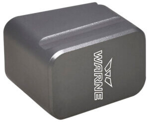 Warne MEG1754GR Magazine Extension  made of 6061-T6 Aluminum with Hardcoat Anodized Gray Finish for Glock 17  22 Magazines (Adds 5rds 9mm Luger  4rds 40 S&W)
