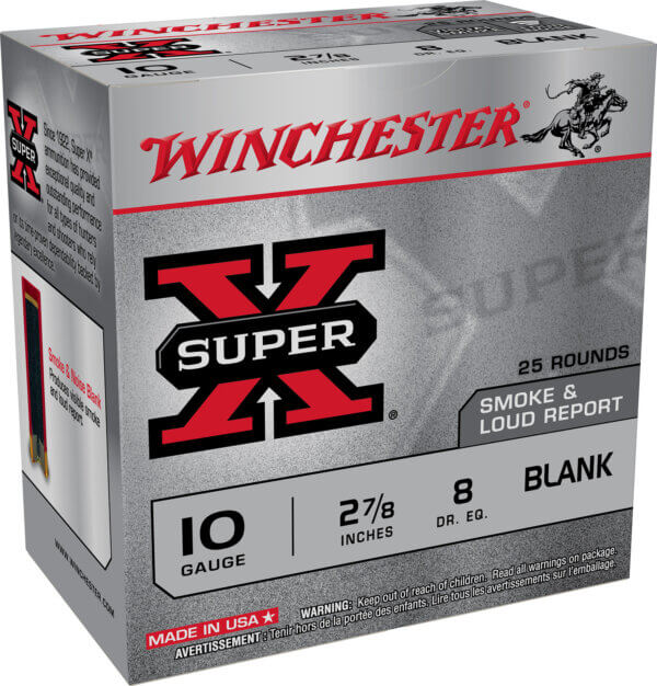 Winchester Ammo XBP10W Super X Blank 10 Gauge 2.87″ 25 Per Bx Winchester Ammo XBP10W Super X Blank 10 Gauge 2.87″ 25 Per Bx