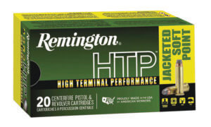 Remington Ammunition 23002 HTP 44 Rem Mag 240 gr Jacketed Soft Point 20rd Box Remington Ammunition 23002 HTP 44 Rem Mag 240 gr Jacketed Soft Point 20rd Box