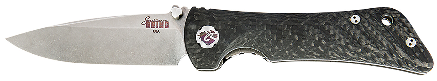 Southern Grind SG06030008 Spider Monkey 3.25″ Folding Drop Point Plain Satin S35VN SS Blade/ 4.19″ Black Textured Carbon Fiber Handle Includes Pocket Clip Southern Grind SG06030008 Spider Monkey 3.25″ Folding Drop Point Plain Satin S35VN SS Blade/ 4.19″ Black Textured Carbon Fiber Handle Includes Pocket Clip
