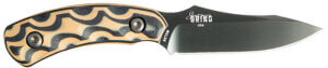 Southern Grind SG0508010601 Jackal Pup 2.80″ Fixed Drop Point Plain Black PVD 8670 Steel Blade 2.95″ Black/Tan G10 3D Milled Handle Southern Grind SG0508010601 Jackal Pup 2.80″ Fixed Drop Point Plain Black PVD 8670 Steel Blade 2.95″ Black/Tan G10 3D Milled Handle
