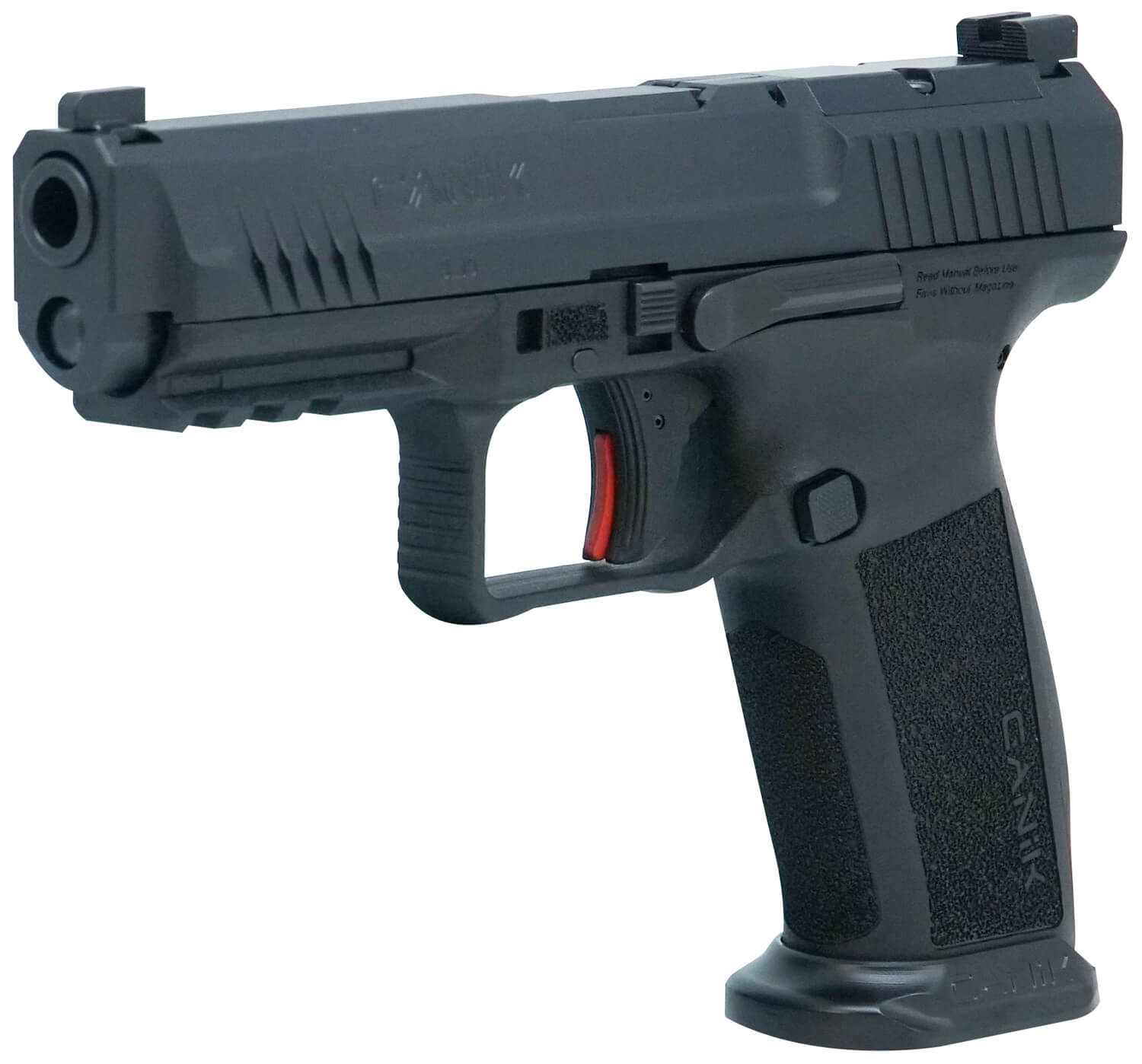 Canik HG6595N Mete SFT Full Size Frame 9mm Luger 20+1/18+1 4.46″ Black Match Grade Barrel Black Nitride Optic Ready/Serrated Steel Slide Polymer Frame w/Picatinny Rail Ambidextrous Canik HG6595N Mete SFT Full Size Frame 9mm Luger 20+1/18+1 4.46″ Black Match Grade Barrel Black Nitride Optic Ready/Serrated Steel Slide Polymer Frame w/Picatinny Rail Ambidextrous