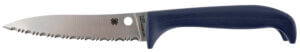 Spyderco K20SPR Counter Puppy 3.48″ Fixed Serrated 7Cr17MoV SS Blade Purple Plastic Handle Spyderco K20SPR Counter Puppy 3.48″ Fixed Serrated 7Cr17MoV SS Blade Purple Plastic Handle