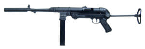 Mauser Rimfire 4400009CA MP-40 Carbine 22 LR 10+1 16.30ā³ Barrel w/Faux Suppressor Steel Receiver Black Metal Finish Adjustable Rear Sight Underfolding Black Stock Mauser Rimfire 4400009CA MP-40 Carbine 22 LR 10+1 16.30ā³ Barrel w/Faux Suppressor Steel Receiver Black Metal Finish Adjustable Rear Sight Underfolding Black Stock