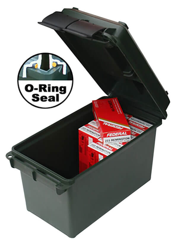 MTM Case-Gard AC50C40 Ammo Can  50 Cal Rifle Black Polypropylene 7.4″ x 13.5″ x 8.5″ 25 lbs