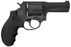 Taurus 260531NS 605  SA/DA 38 Speical +P or 357 Mag 5 Shot 3″ Barrel  Overall Matte Black Finish Stainless Steel  Finger Grooved Black Hogue Rubber Grip  Night Front Sight