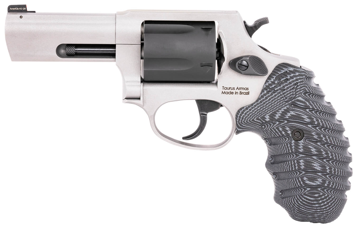 Taurus 260535NSVZ Defender 605 SA/DA 357 Mag/38 Special +P 5rd 3″ Matte Stainless Steel Barrel Matte Black Cylinder Matte Finish Stainless Steel Frame Black/Gray VZ Grip Night Front Sight Taurus 260535NSVZ Defender 605 SA/DA 357 Mag/38 Special +P 5rd 3″ Matte Stainless Steel Barrel Matte Black Cylinder Matte Finish Stainless Steel Frame Black/Gray VZ Grip Night Front Sight