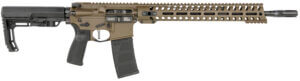 Patriot Ordnance Factory 01752 Minuteman Direct Impingement 5.56x45mm 30+1 16.50″ Nitride Treated Threaded Barrel  Patriot Brown Cerakote Receiver  14.50″ M-LOK Handguard  Synthetic 6 Position MFT Minimalist Stock  Black MFT Grip