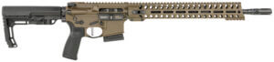 Patriot Ordnance Factory 01754 Minuteman Direct Impingement *CA Compliant 5.56x45mm NATO 16.50″ 10+1 Patriot Brown Rec/14.5″ M-Lok Handguard Black Nitride Barrel Black Polymer  6 Position MFT Stock & Grip