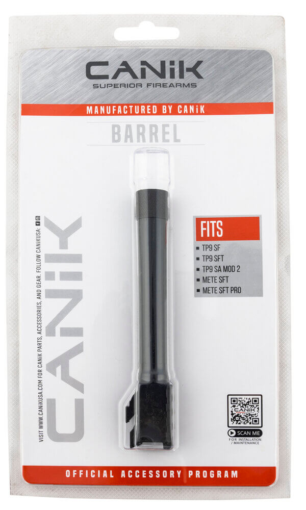 Canik PACN0022 TP9 Full Size 9mm Luger Black Melonite Barrel Fits Canik TP9SF  TP9SFx  Mete SFT