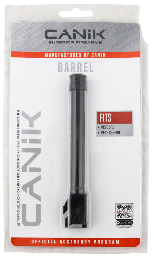 Century Arms PACN0023 Mete SFX  9mm Luger Black Steel Fluted/Threaded Match Grade Barrel Fits Mete  SFX Mete  SFX Pro