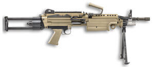 FN 46100172 M249S Para 5.56x45mm NATO 16.10″ Barrel 30+1 Mag Or 200rd Belt Capacity Flat Dark Earth Rotating & Telescoping Stock Hydraulic Recoil Buffer Non-Slip Buttplate Optics Ready FN 46100172 M249S Para 5.56x45mm NATO 16.10″ Barrel 30+1 Mag Or 200rd Belt Capacity Flat Dark Earth Rotating & Telescoping Stock Hydraulic Recoil Buffer Non-Slip Buttplate Optics Ready