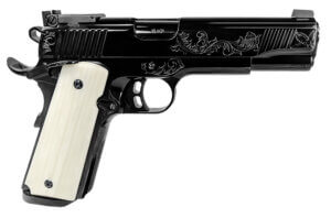 EAA GIRSAN 390098 MC1911 S Lux Full Size 45 ACP 8+ 1 5ā³ Black Steel Barrel Black Chrome w/Engraving Serrated Slide Black Chrome Engraved Steel Frame w/Beavertail G10 Grips Ambidextrous EAA GIRSAN 390098 MC1911 S Lux Full Size 45 ACP 8+ 1 5ā³ Black Steel Barrel Black Chrome w/Engraving Serrated Slide Black Chrome Engraved Steel Frame w/Beavertail G10 Grips Ambidextrous