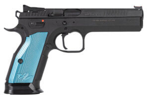 CZ-USA 91222 TS 2 40 S&W 17+1 5.28ā³ Black Steel Barrel Black Serrated Steel Slide Black Polycoat Steel Frame w/Beavertail Blue Checkered Aluminum Grip Ambidextrous CZ-USA 91222 TS 2 40 S&W 17+1 5.28ā³ Black Steel Barrel Black Serrated Steel Slide Black Polycoat Steel Frame w/Beavertail Blue Checkered Aluminum Grip Ambidextrous
