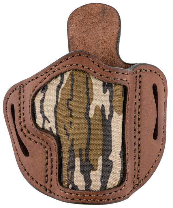 1791 Gunleather MOBH21BRWR BH2.1 Optic Ready OWB Size 2.1 Brown/Mossy Oak Leather Belt Slide Compatible w/Glock 17/Springfield XD/S&W Shield Right Hand 1791 Gunleather MOBH21BRWR BH2.1 Optic Ready OWB Size 2.1 Brown/Mossy Oak Leather Belt Slide Compatible w/Glock 17/Springfield XD/S&W Shield Right Hand