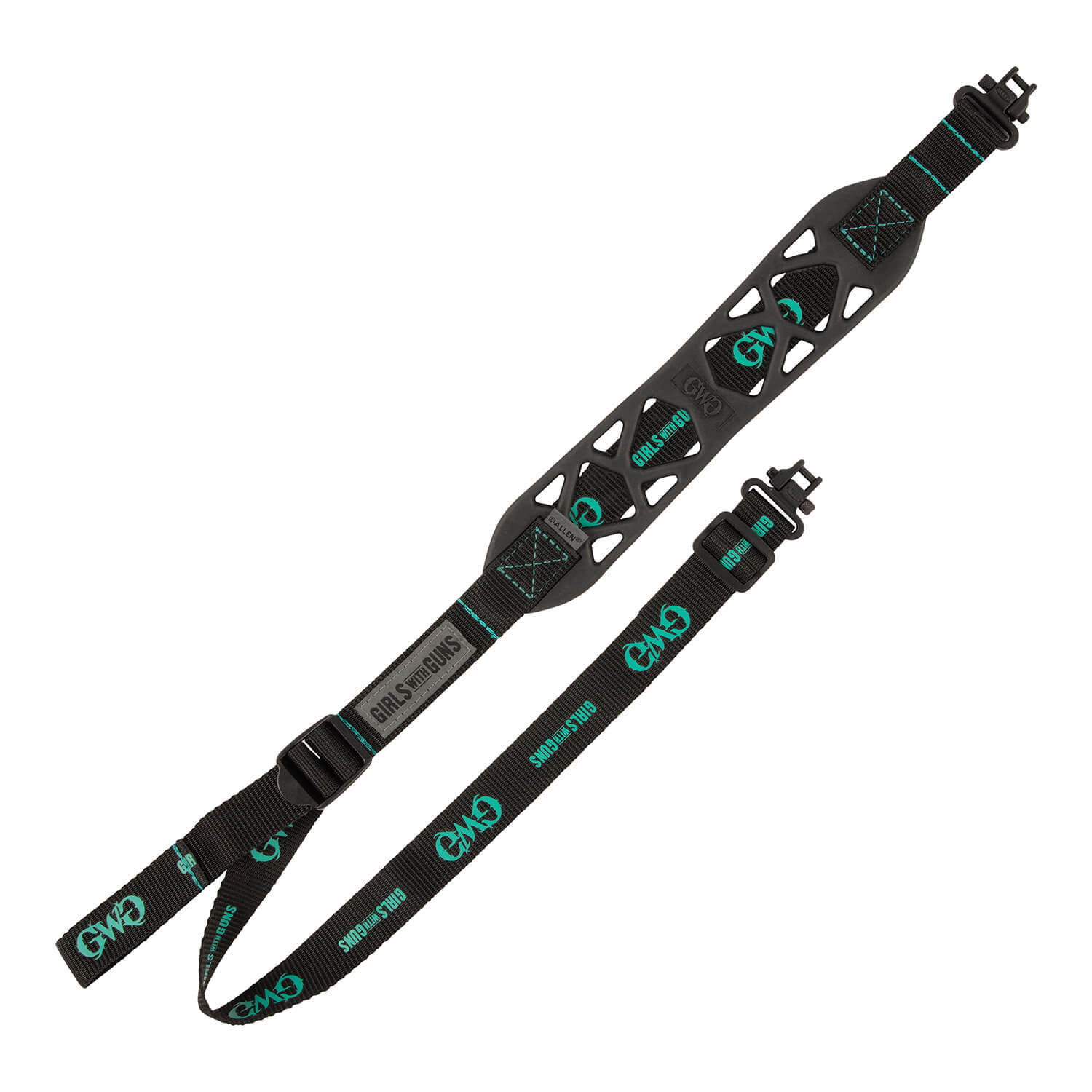 Girls With Guns 8274 Black Label made of Black Rubber with 22.50″-39″ OAL Swivels & Adjustable Design for Rifles Girls With Guns 8274 Black Label made of Black Rubber with 22.50″-39″ OAL Swivels & Adjustable Design for Rifles