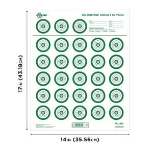 EZ-Aim 15582 Official IBS Rimfire Target Non-Adhesive White/Green 25 Pack EZ-Aim 15582 Official IBS Rimfire Target Non-Adhesive White/Green 25 Pack