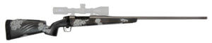 Fierce Firearms LRR65CMTPV4 Twisted Rival LR 6.5 Creedmoor Caliber with 4+1 Capacity  24″ Twisted Barrel  Tungsten Gray Cerakote Metal Finish & Phantom Camo Fixed Fierce Tech C3 Stock  Right Hand (Full Size)