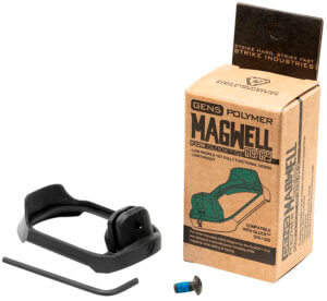 Strike Industries G5MAGWELL19 Flared Magwell  9mm Luger/40 S&W Compatible w/Glock 19/23 Gen5  Black Polymer