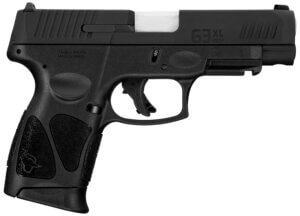 Taurus 1G3XLSR9041 G3XL  Compact Frame 9mm Luger 12+1 4″ Matte Stainless Steel Barrel  Matte Black Tenifer Serrated Steel Slide  Black Polymer Frame w/Picatinny Rail  Black Polymer Grip  Right Hand