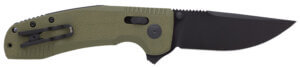 S.O.G SOG12380241 SOG-TAC XR 3.39″ Folding Clip Point Plain Black TiNi Cryo D2 Steel Blade OD Green G10 Handle Includes Pocket Clip S.O.G SOG12380241 SOG-TAC XR 3.39″ Folding Clip Point Plain Black TiNi Cryo D2 Steel Blade OD Green G10 Handle Includes Pocket Clip