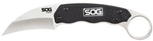 S.O.G SOG-GB1001-C Gambit 2.58″ Fixed Sheepsfoot Plain Satin Polished 7Cr17MoV SS Blade Black GRN Handle Includes Sheath S.O.G SOG-GB1001-C Gambit 2.58″ Fixed Sheepsfoot Plain Satin Polished 7Cr17MoV SS Blade Black GRN Handle Includes Sheath