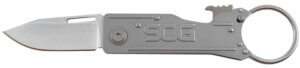 S.O.G SOGKT1001CP KeyTron 1.80″ Folding Plain Clip Point Grey 5Cr13MoV SS Blade/ Grey Stainless Steel Handle S.O.G SOGKT1001CP KeyTron 1.80″ Folding Plain Clip Point Grey 5Cr13MoV SS Blade/ Grey Stainless Steel Handle