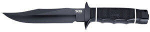 S.O.G SOGS10BK Tech Bowie 6.40″ Fixed Plain Clip Point Black Hardcased TiNi AUS8 SS Blade/ Black w/ White “SOG” Logo Kraton Handle S.O.G SOGS10BK Tech Bowie 6.40″ Fixed Plain Clip Point Black Hardcased TiNi AUS8 SS Blade/ Black w/ White “SOG” Logo Kraton Handle