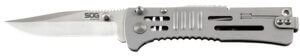 S.O.G SOGSJ31CP SlimJim 3.18″ Folding Clip Point Plain Satin AUS-8A SS Blade Bead Blasted 420 Stainless Steel Handle Includes Belt Clip S.O.G SOGSJ31CP SlimJim 3.18″ Folding Clip Point Plain Satin AUS-8A SS Blade Bead Blasted 420 Stainless Steel Handle Includes Belt Clip