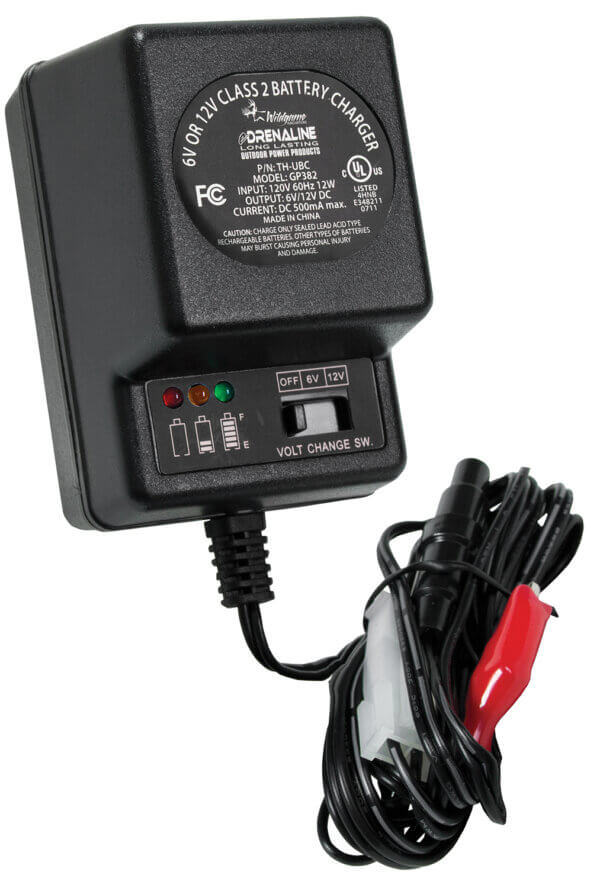 Wildgame Innovations WGIWGIBC0005 Battery Charger Black 6 Volt-12 Volt Wildgame Innovations WGIWGIBC0005 Battery Charger Black 6 Volt-12 Volt