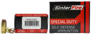 SinterFire Inc SF40125SD Special Duty (SD) 40 S&W 125 gr Lead Free Frangible Hollow Point 20rd Box SinterFire Inc SF40125SD Special Duty (SD) 40 S&W 125 gr Lead Free Frangible Hollow Point 20rd Box