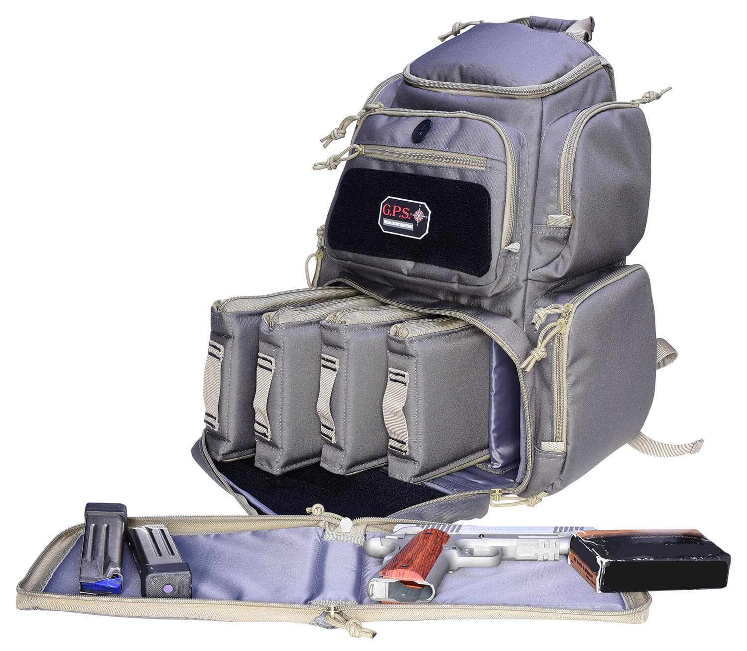 GPS Bags 1712BPRK Pistolero Backpack Rifle Green/Khaki Holds 5 Handguns GPS Bags 1712BPRK Pistolero Backpack Rifle Green/Khaki Holds 5 Handguns