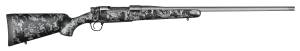 Christensen Arms 8010108600 Mesa FFT 300 PRC 3+1 22" Threaded Barrel Tungsten Gray Cerakote Black with Gray Webbing Stock