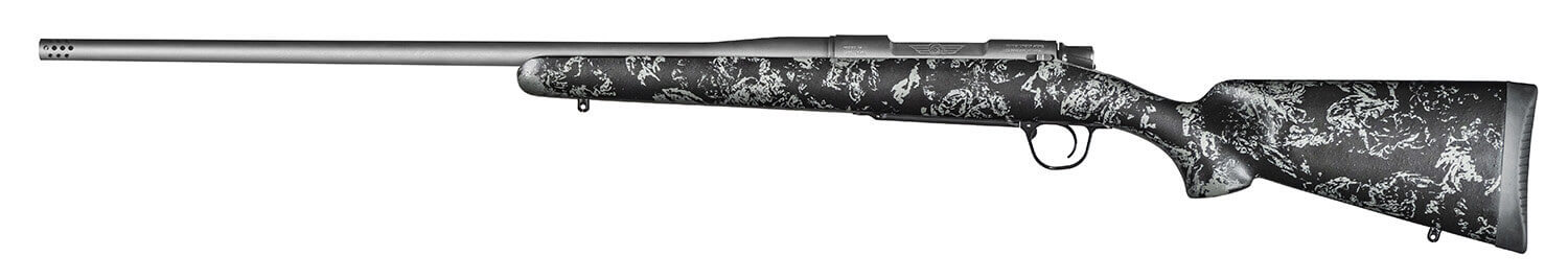 Christensen Arms 8010107800 Mesa FFT 7mm Rem Mag 3+1 22 Threaded Barrel Tungsten Gray Cerakote Black with Gray Webbing Stock" - Image 2