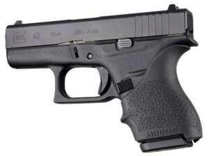 Hogue 18200 HandAll Beavertail Grip Sleeve Textured Black Rubber for Glock 42 43 Hogue 18200 HandAll Beavertail Grip Sleeve Textured Black Rubber for Glock 42 43