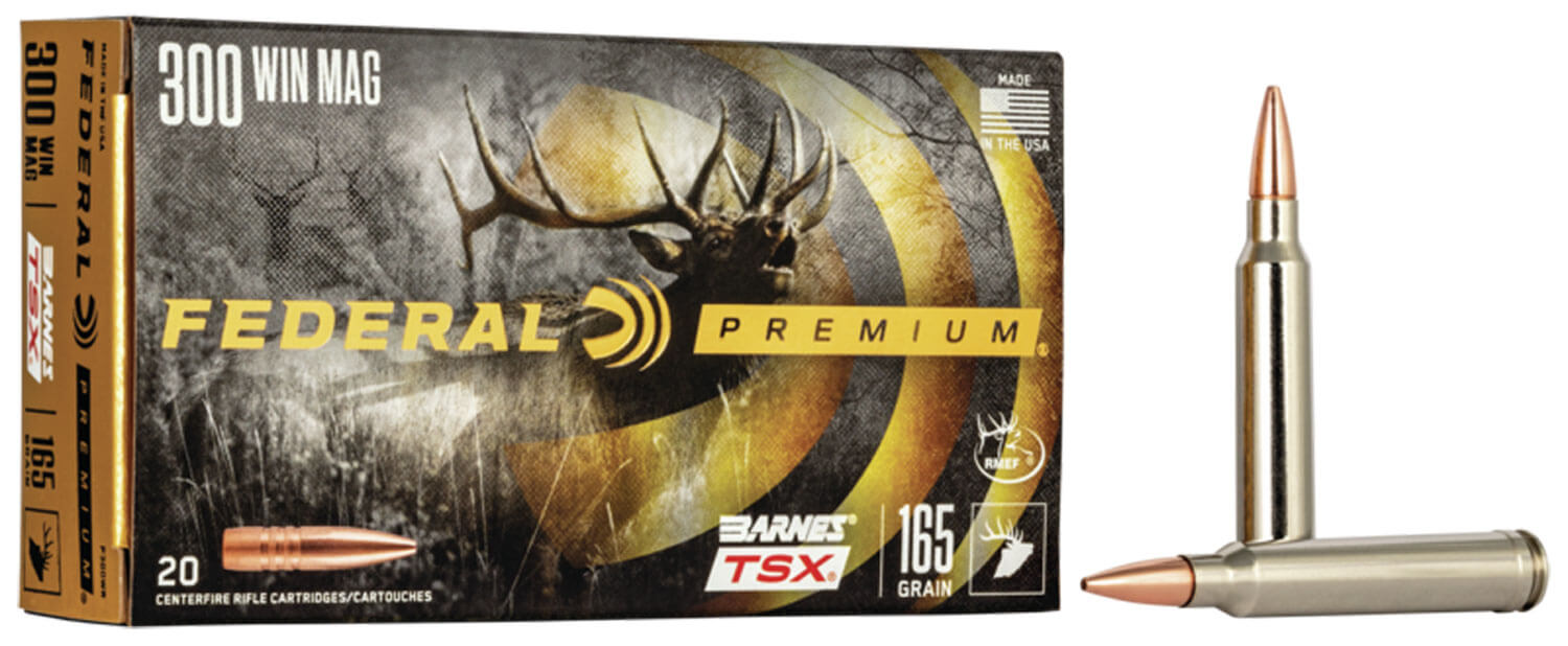 Federal P300WR Premium 300WinMag 165gr Barnes TSX 20rd Box Federal P300WR Premium 300WinMag 165gr Barnes TSX 20rd Box