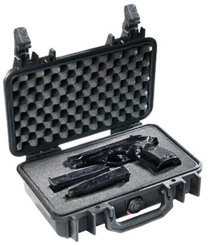 Pelican 1170000110 Protector Case Black Polypropylene Holds Handgun Pelican 1170000110 Protector Case Black Polypropylene Holds Handgun