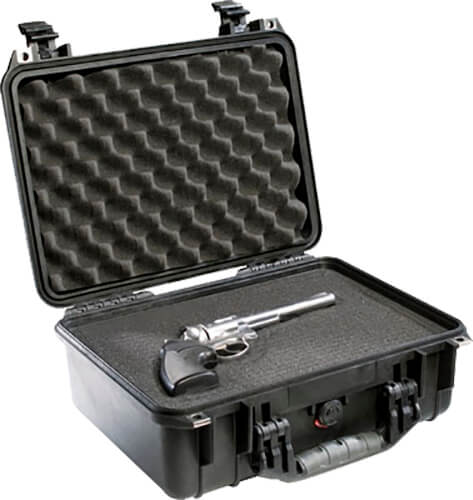 Pelican 1450000110 Protector Case Black Polypropylene Holds Handgun Pelican 1450000110 Protector Case Black Polypropylene Holds Handgun